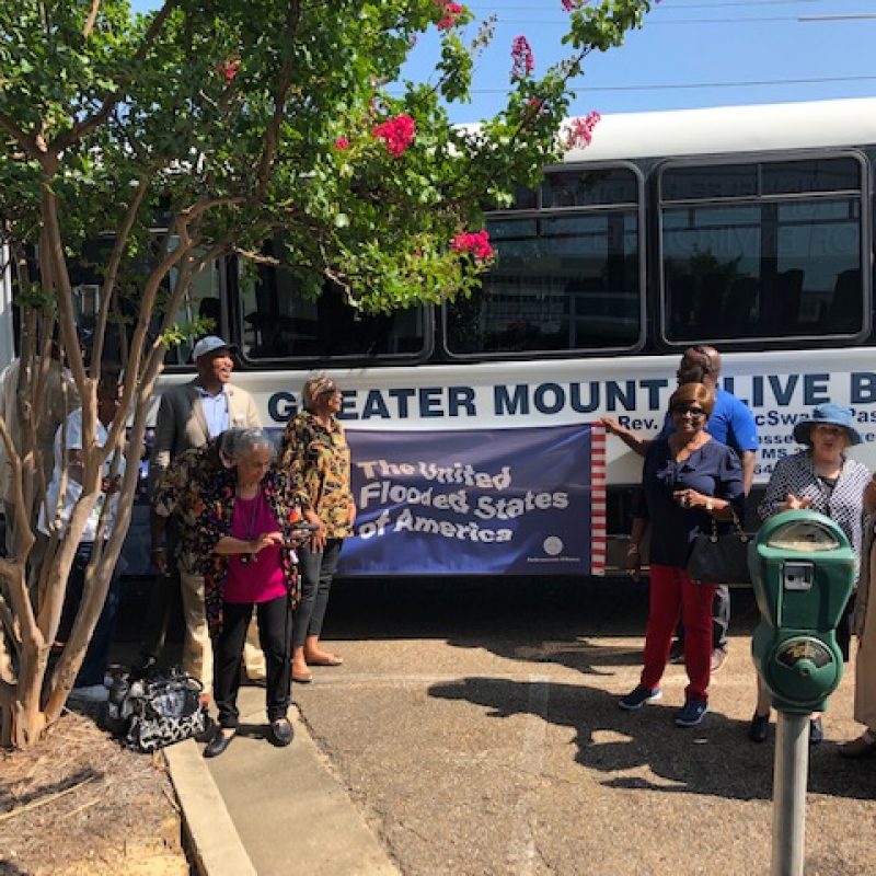 Greater Mount Olive Baptist Church Bus at MDEQ August 13 2019